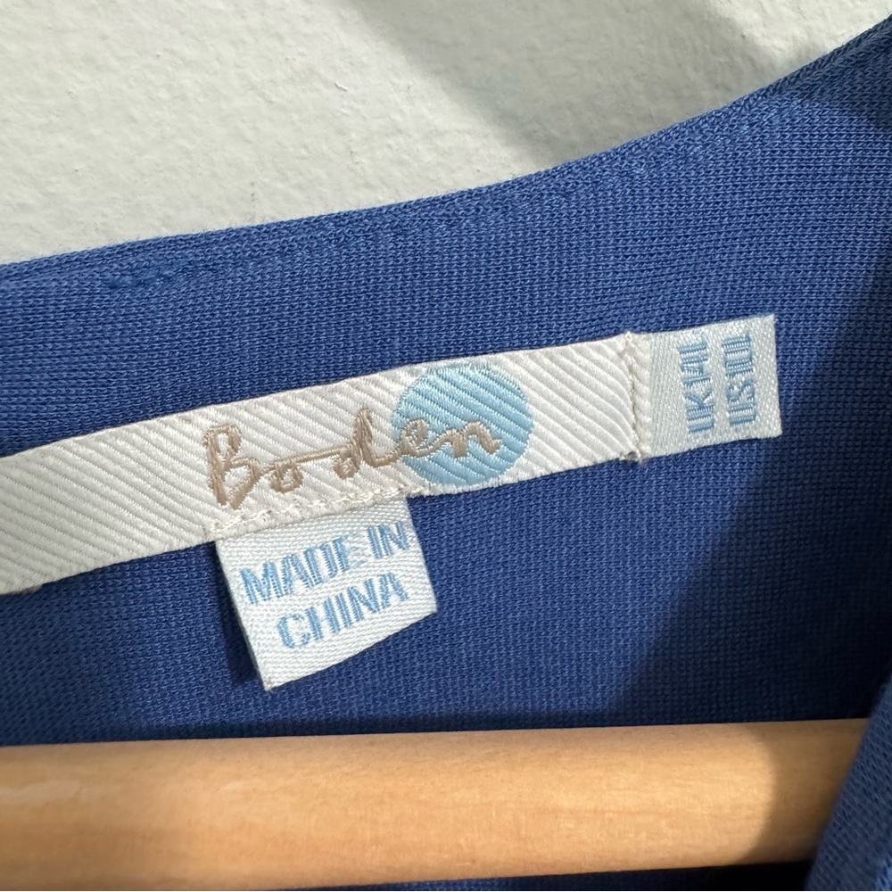 Boden Blue Floral Print Shift Dress - Picture 5 of 5